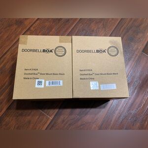 🆕 Doorbell Boa Door Mount in Black